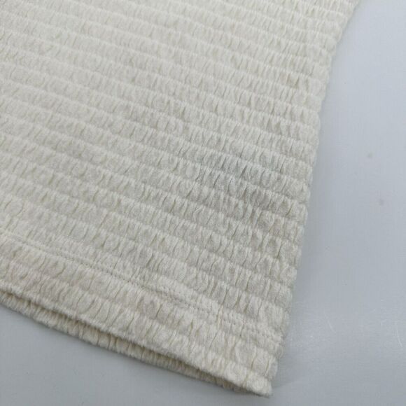 Anthropologie Smocked Bell-Sleeve Top Shirt Ivory Women’s Size Extra Small - Picture 5 of 12